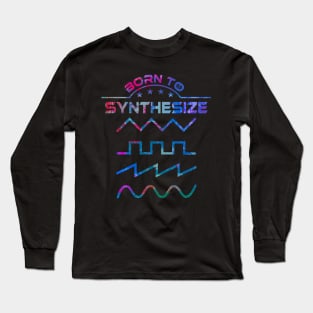 Synthesizer ADSR Synth Retro mk3 Eye Voodoo Long Sleeve T-Shirt